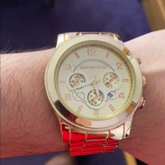 MK Men’s Watch Gold - Picture 1 of 2